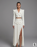 Taylor | Bijeli crop sako i hlače