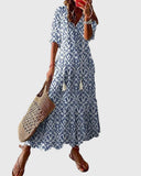 Sofia | Boho vintage ljetna maksi haljina