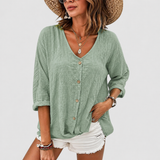 Helene | Ljetna lanena bluza