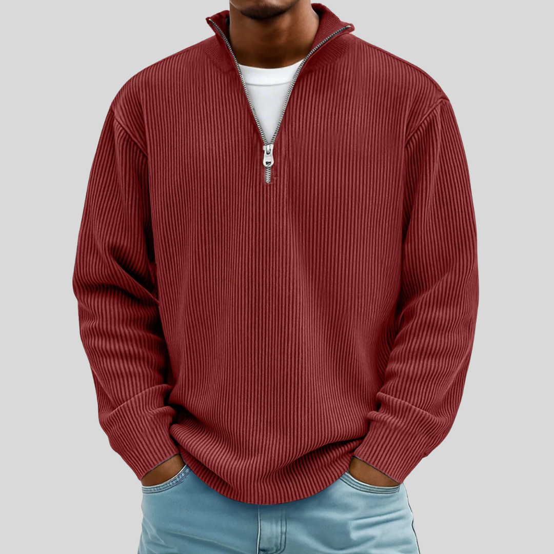 Caelum | Casual Quarter Zip Sweater