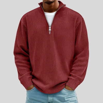 Caelum | Casual Quarter Zip Sweater
