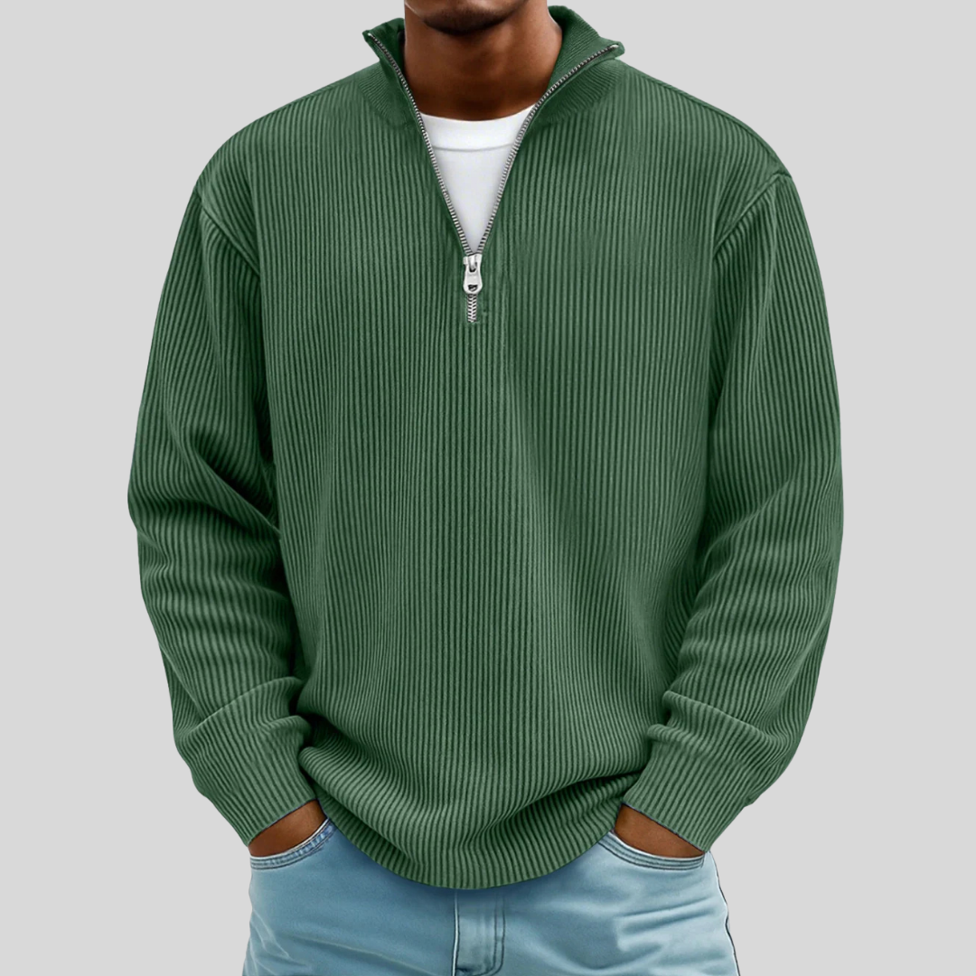 Caelum | Casual Quarter Zip Sweater