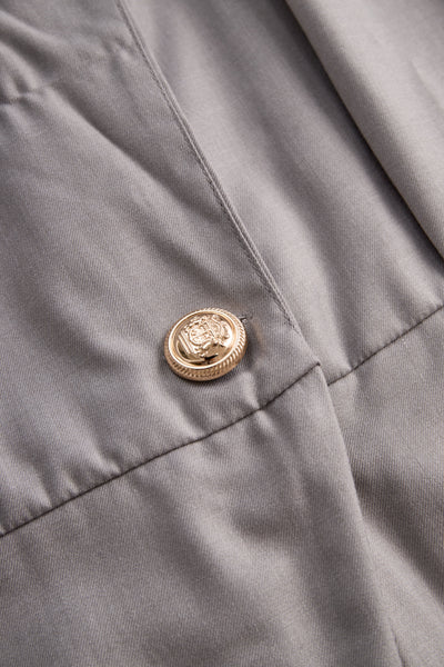 Sophisticated Plain Belted Sleeveless Romper