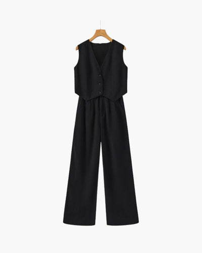 Classy Lady - Linen Two-piece Set