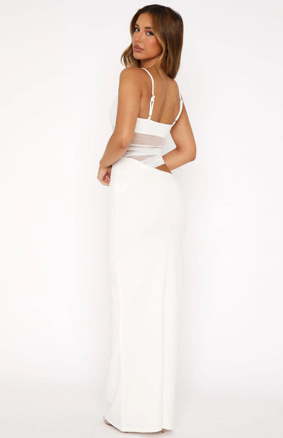 Celeste Sheer Panel Maxi Dress