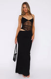 Celeste Sheer Panel Maxi Dress