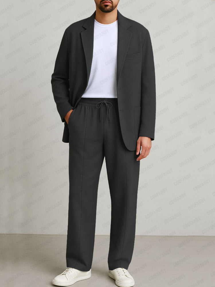 Casual Comfy 2-Piece Suit Set