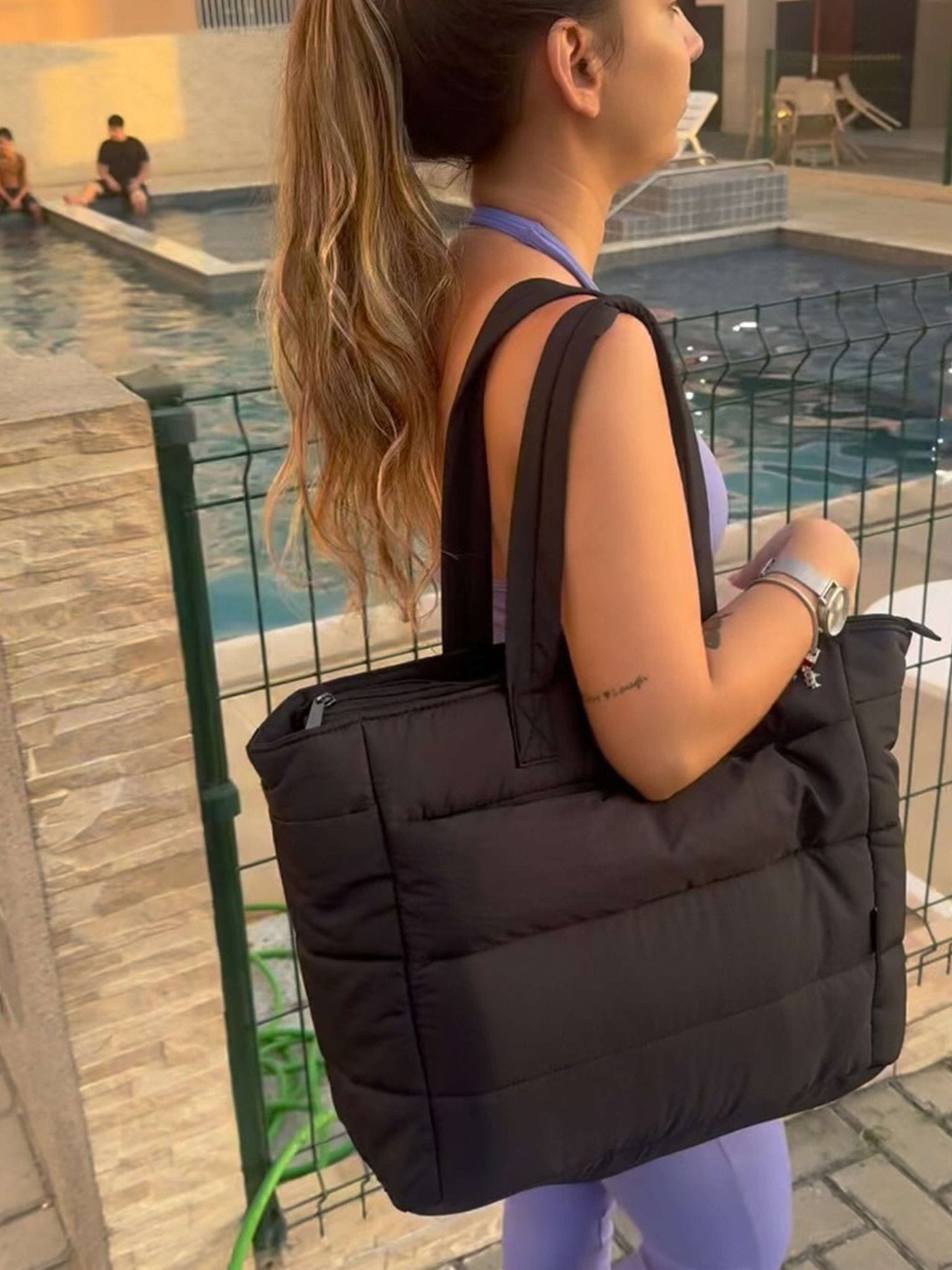 Alex Puffer Tote Tas